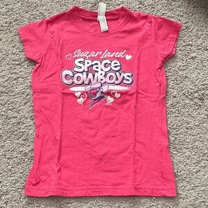 Rabbit Skins Hot Pink 'Space Cowboys' Graphic Tee